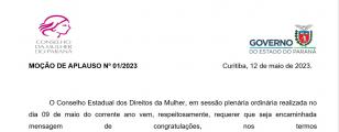 Moção de Aplauso n°01/2023 - Dia internacional da enfermagem