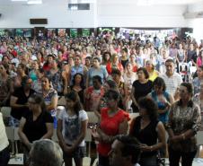 A Emater, órgão da Secretaria de Estado da Agricultura, e a Prefeitura de Apucarana promovem nesta quinta-feira (20) o 23° Encontro Regional da Mulher Rural, que reúne mais de 500 agricultoras e trabalhadoras do campo de 13 municípios da região. Apucarana, 20/10/2016.Foto: Divulgação Emater