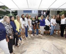 Secretária da Família e Desenvolvimento Social, Fernanda Richa, participa lançamento da campanha MULHER CHEGA DE VIOLÊNCIA. Fotos: Rogério Machado / SECS