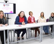 Secretária da Família e Desenvolvimento Social, Fernanda Richa, participa de encontro de gestores na Casa da Mulher Brasileira - Foto: Rogério Machado/SECS