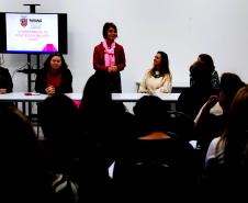 Secretária da Família e Desenvolvimento Social, Fernanda Richa, participa de encontro de gestores na Casa da Mulher Brasileira - Foto: Rogério Machado/SECS