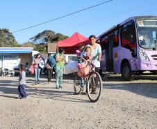 Ônibus Lilás orienta sobre direitos das mulheres em seis municípios - Foto: Aliocha Maurício/SEDS