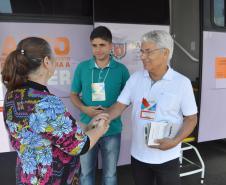 Ônibus Lilás orienta sobre direitos das mulheres em seis municípios - Foto: Aliocha Maurício/SEDS