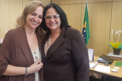 08/02/2019 - Diretora dos Direitos da Mulher pede à ministra recursos para o Paraná. Foto: Divulgação / SEJUF