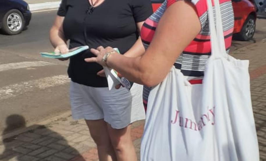 Ação realizada no dia internacional da Não-violência contra Mulheres