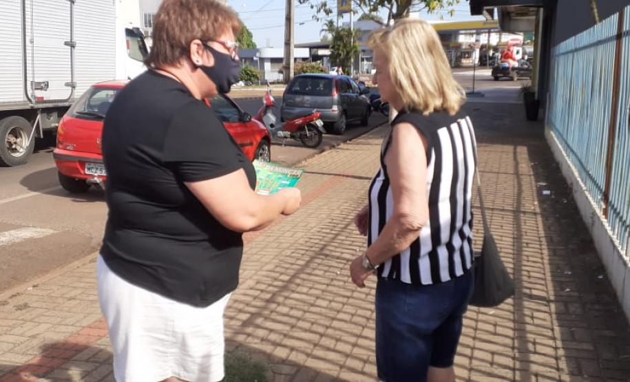 Ação realizada no dia internacional da Não-violência contra Mulheres