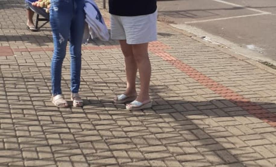 Ação realizada no dia internacional da Não-violência contra Mulheres