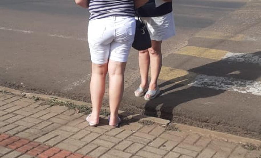 Ação realizada no dia internacional da Não-violência contra Mulheres