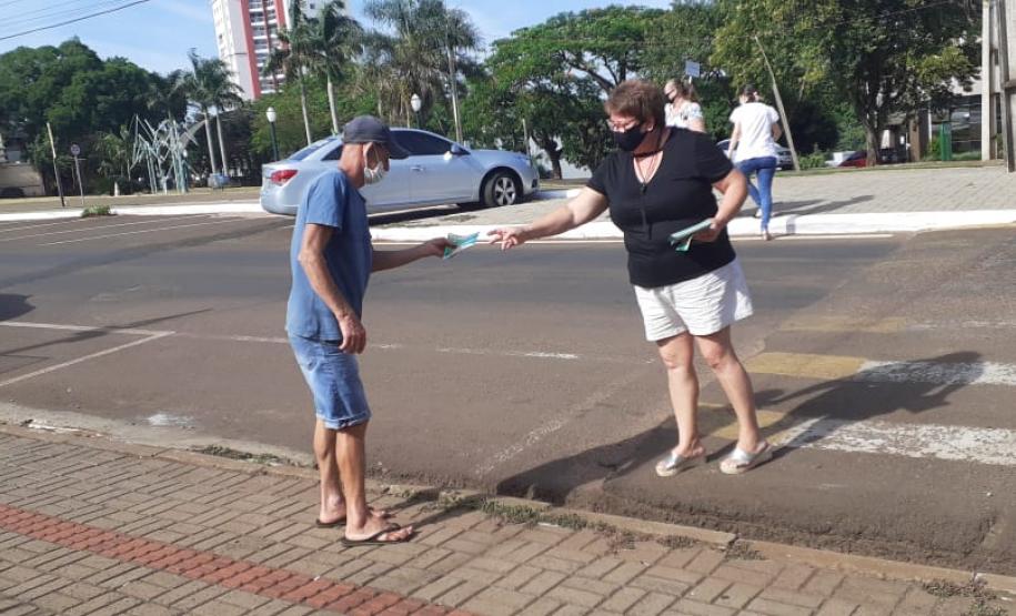 Ação realizada no dia internacional da Não-violência contra Mulheres