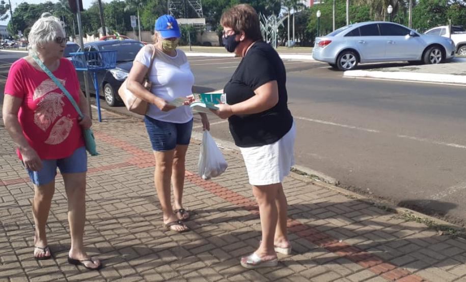 Ação realizada no dia internacional da Não-violência contra Mulheres