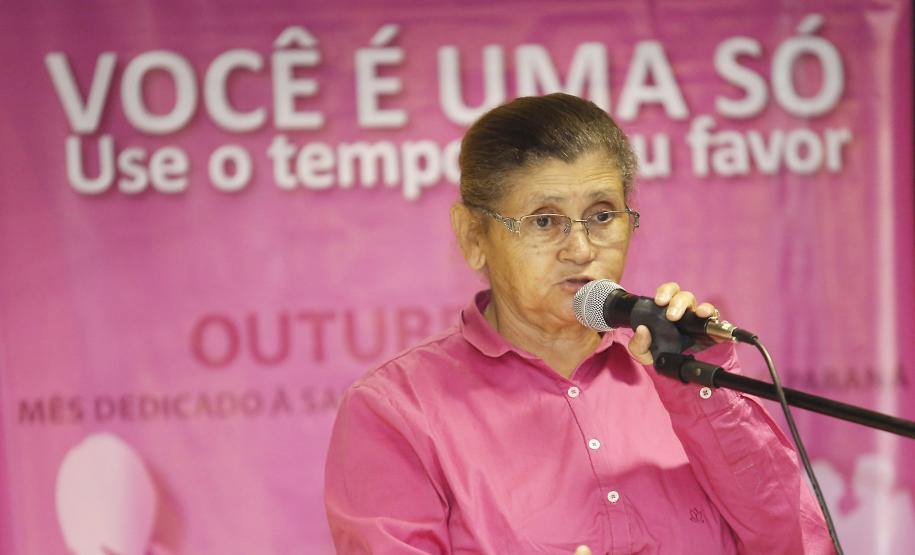 Secretária da Família e Desenvolvimento Social, Fernanda Richa, participa da abertura do Outubro Rosa no auditório Mário Lobo - Foto Rogério Machado/SECS