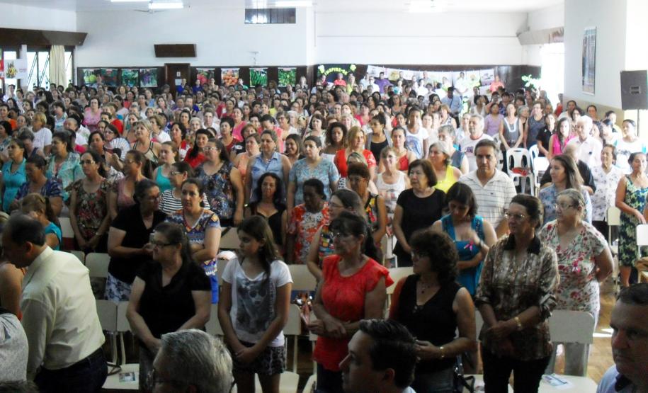A Emater, órgão da Secretaria de Estado da Agricultura, e a Prefeitura de Apucarana promovem nesta quinta-feira (20) o 23° Encontro Regional da Mulher Rural, que reúne mais de 500 agricultoras e trabalhadoras do campo de 13 municípios da região. Apucarana, 20/10/2016.Foto: Divulgação Emater