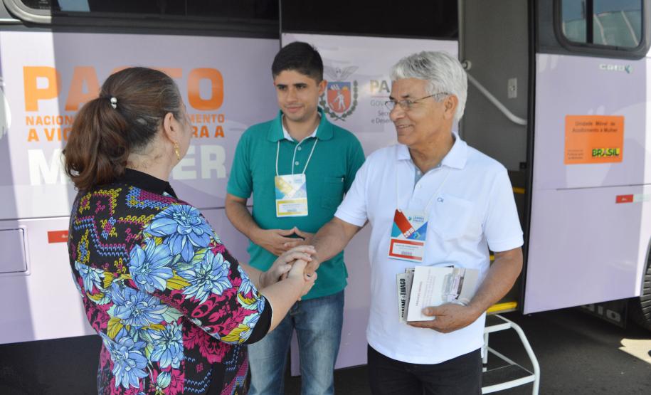 Ônibus Lilás orienta sobre direitos das mulheres em seis municípios - Foto: Aliocha Maurício/SEDS