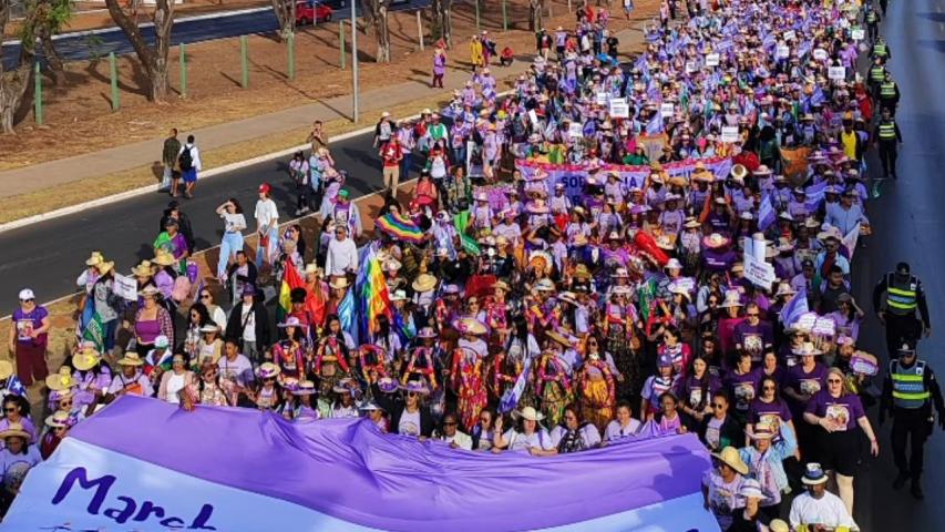 Vice-presidente do CEDM-PR participou da Marcha das Margaridas, em Brasília